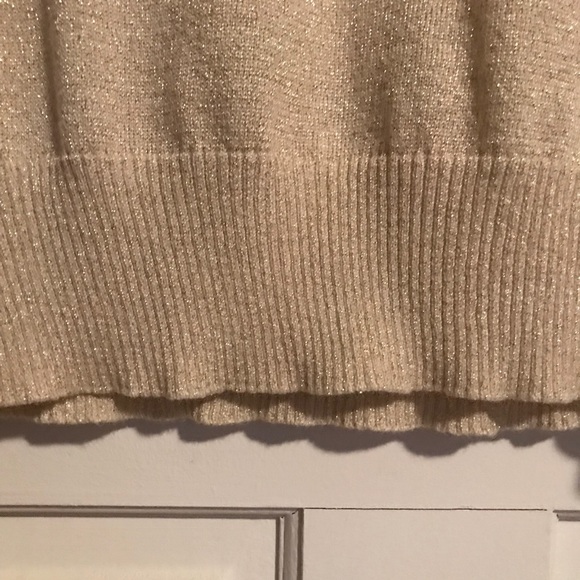 New York & Company Light Gold Sweater Medium - Picture 3 of 5